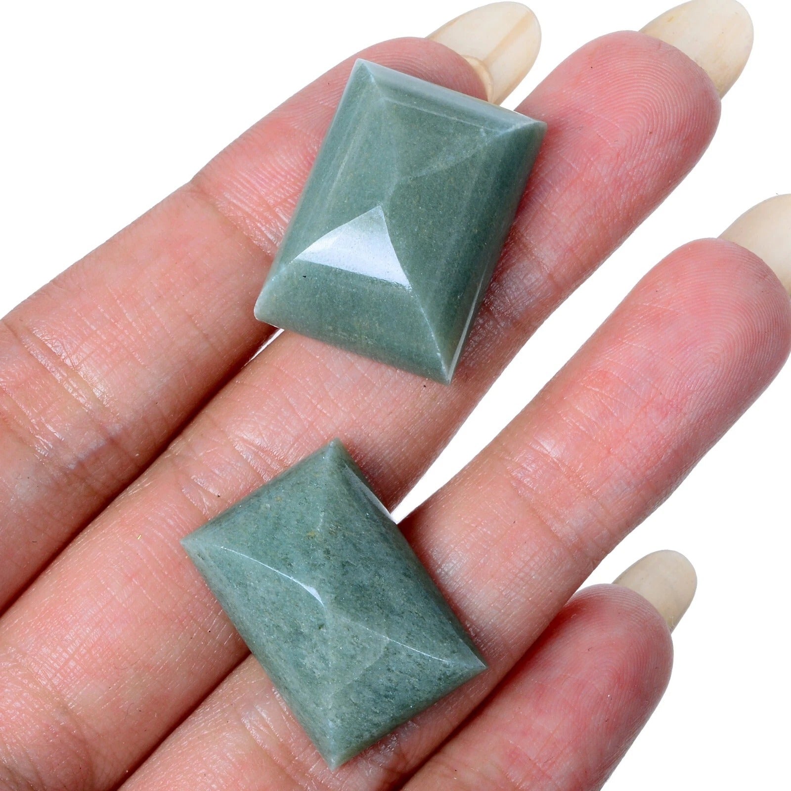 64.90 Ct Natural Untreated Green Guatemala Jadeite Jade Baguette Cut Loose Gems