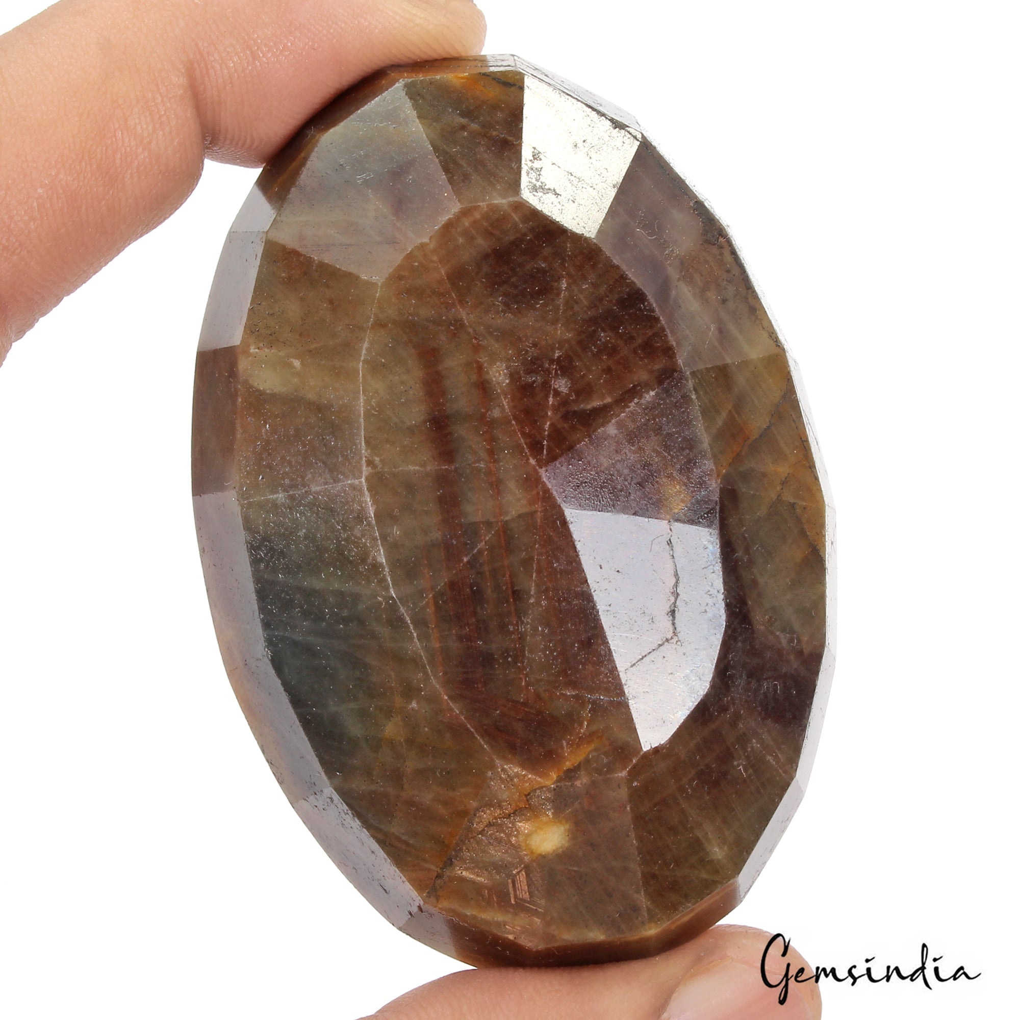 830 Ct Natural Untreated Brown Blue Sapphire Oval Faceted Earth Mined Gemstone
