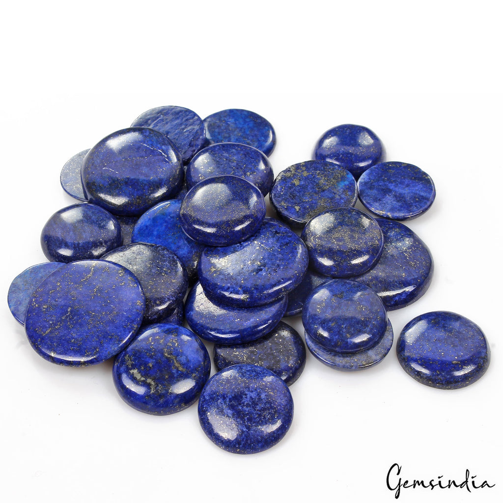 1000 Cts/29 Pcs Natural Blue Lapis Lazuli Gold Flecks Round Loose Wholesale Gems