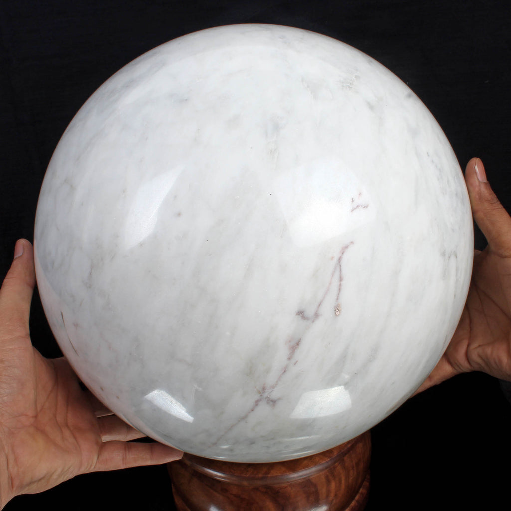 White Quartz Sphere, Untreated — 11.5 Inch in diameter, 42.2 Kg (212500 Ct), Madagascar