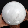 White Quartz Sphere, Untreated — 11.5 Inch in diameter, 42.2 Kg (212500 Ct), Madagascar