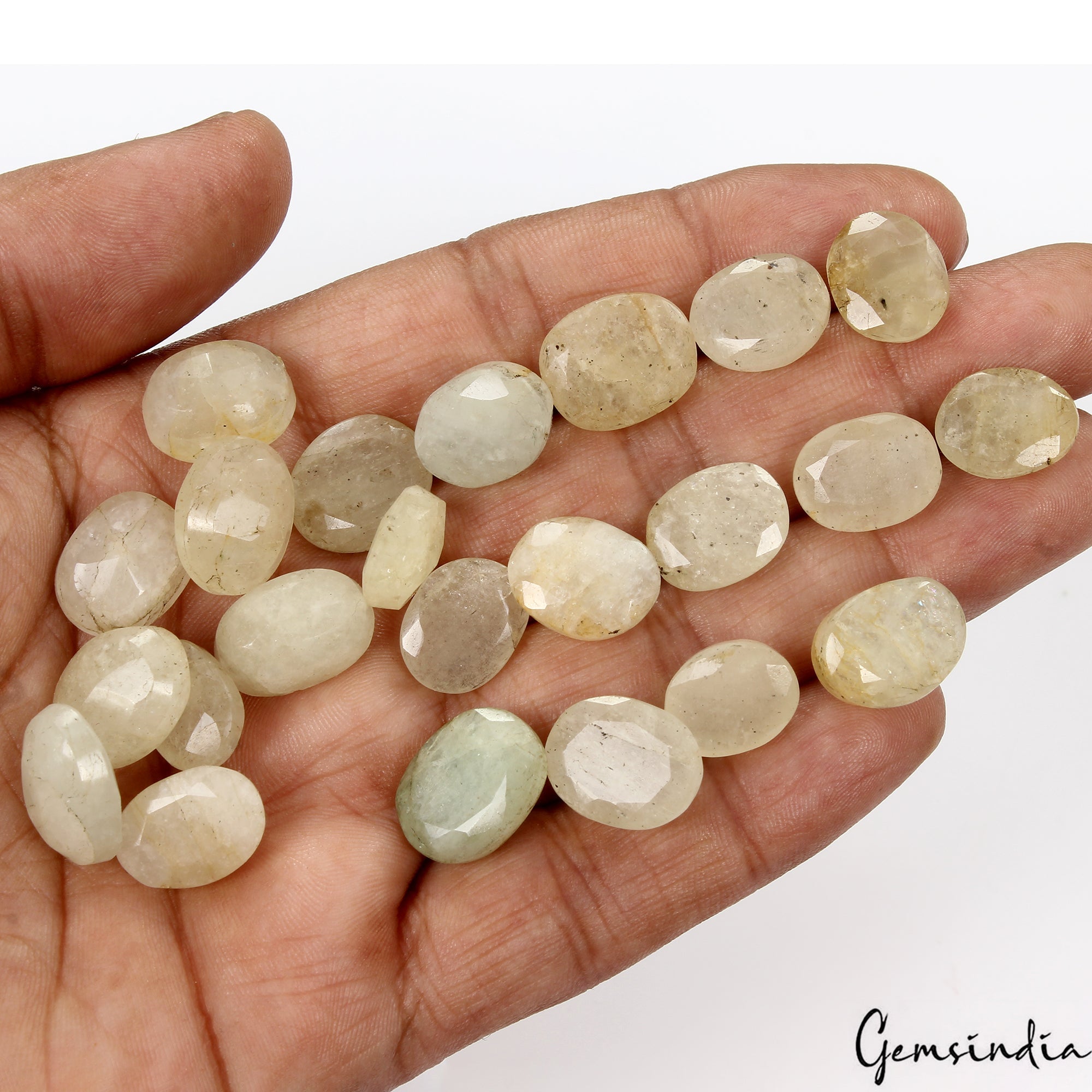 23 Pc Natural Yellow Beryl Aquamarine Oval Cut Loose Untreated Gemstones~ 200 Ct