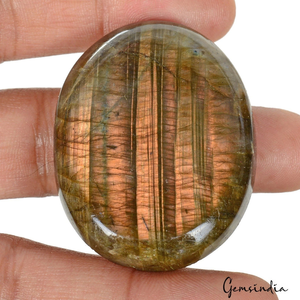 162.60 Ct Natural Untreated Labradorite Oval Cabochon Gems For Making Jewelry