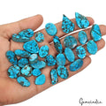 320 Cts Natural Blue Spiderweb Turquoise Mix Cabochon Loose 12-26mm Gemstones