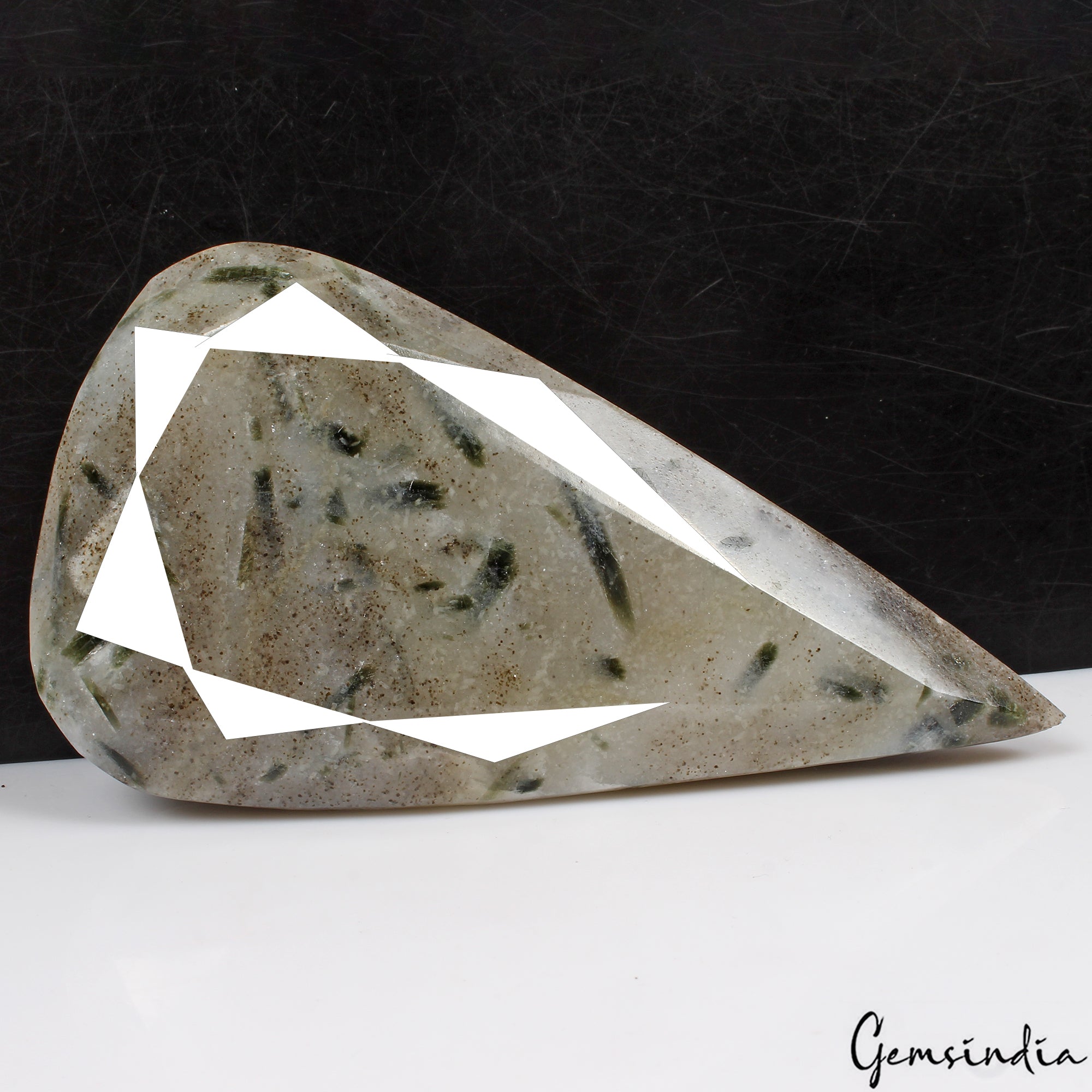 Rutilated Quartz Loose Gemstone, Untreated — 126 x 68 x 36mm, 2020 Ct, Madagascar