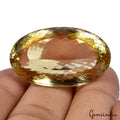Citrine Loose Gemstone, Untreated, Yellow — 35x21x17 mm, 82.75 Ct, Brazil