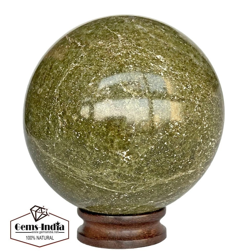 Zoisite Sphere, Untreated — 3.25 Inch, 4250 Ct, Madagascar