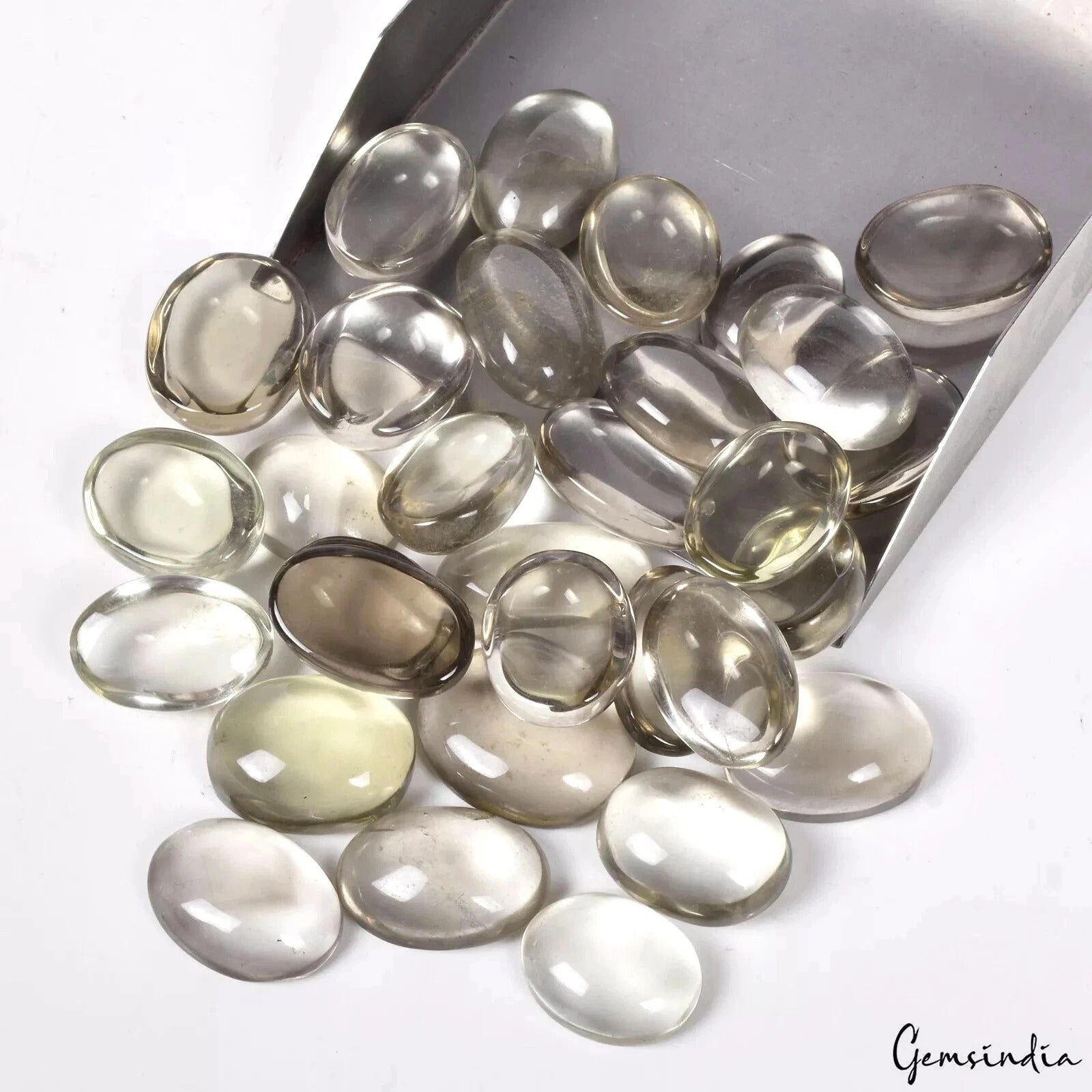 900 Ct/30 Pcs Natural Untreated Brown Smoky Quartz Oval Cab Loose Wholesale Gems