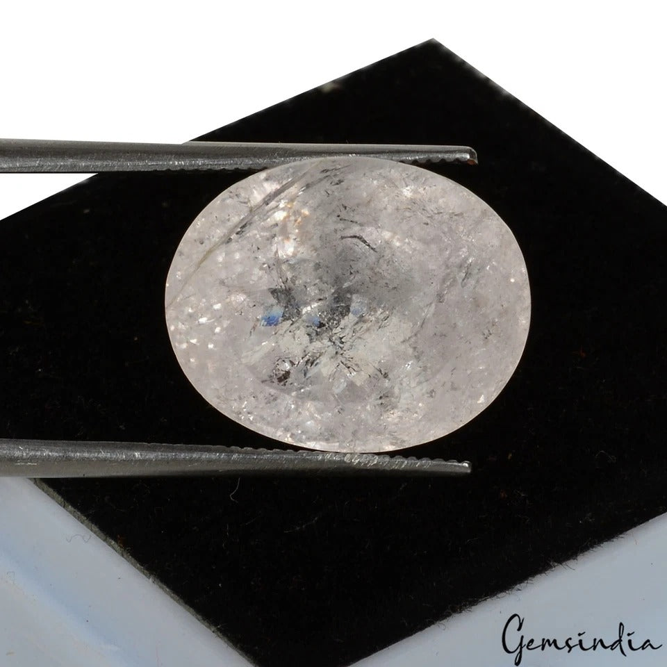 Morganite Loose Gemstone, Oval Cut, Untreated — 16x13x11mm, 14.80 Ct, Brazil