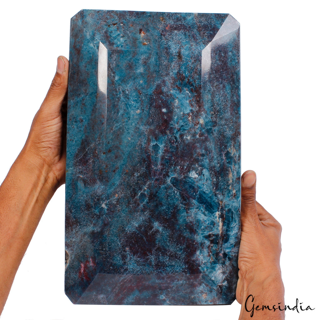 20Kilo Natural Untreated Ruby Kyanite Octagon Cut Large Gemstone From Madagascar