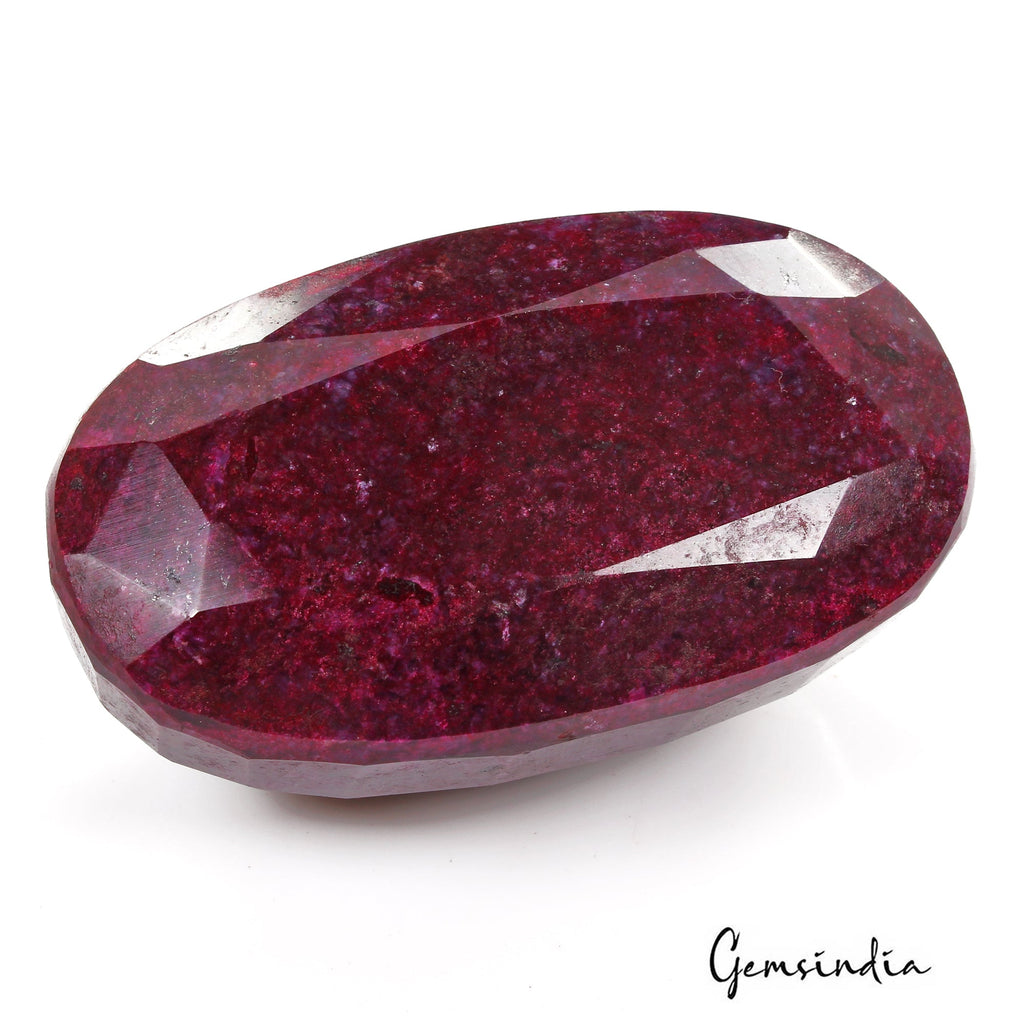 1980 Ct Natural Ruby Huge Size Oval Faceted Earth Mined Gemstone From Madagascar