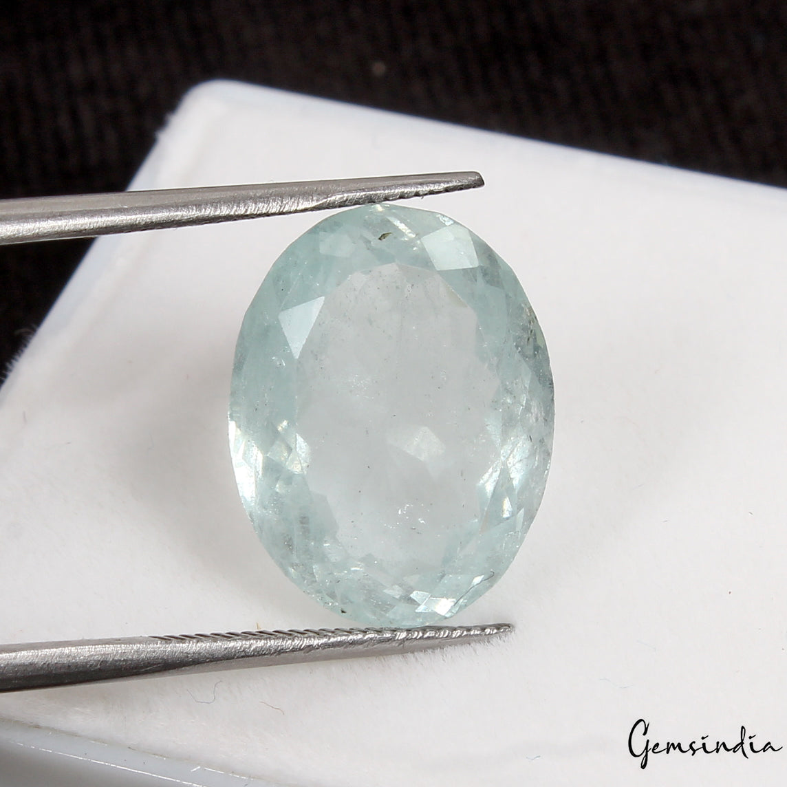 Aquamarine Loose Gemstone, Untreated, Blue — 16x12x8mm, 14 Ct