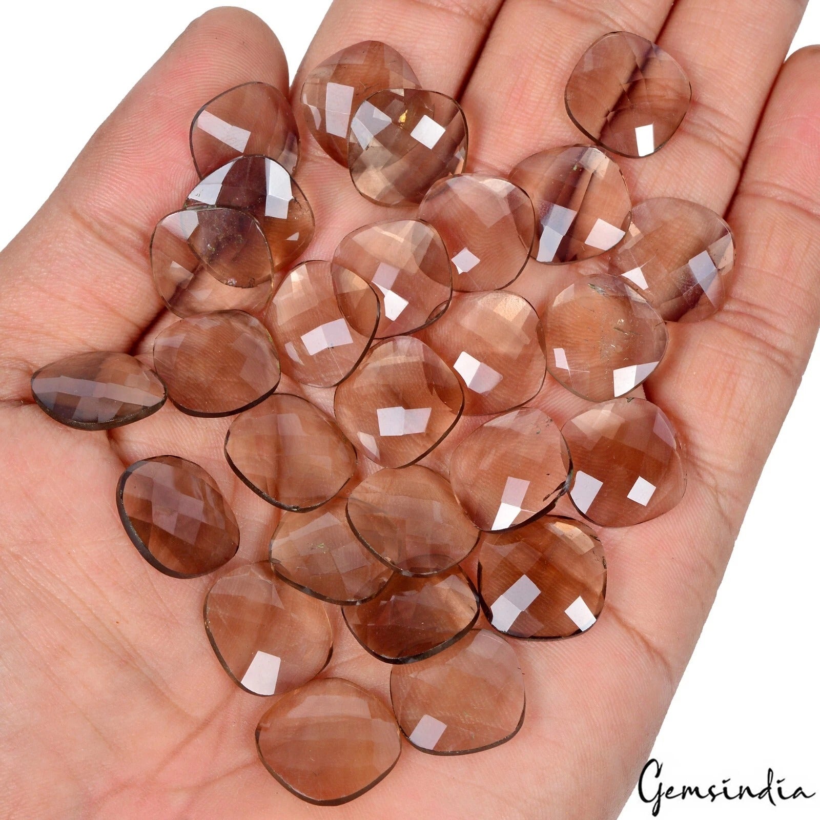 Smoky Quartz Lot, Loose Gemstone, Untreated, Brown — 27 Pieces, 15x15mm, 173.50 Ct