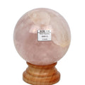 3000 Ct Natural Pink Rose Quartz Healing Crystal Mineral Sphere Gems With Stand