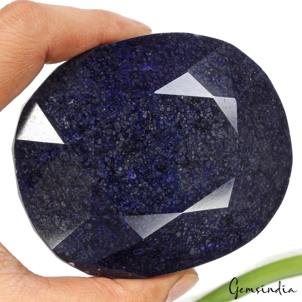 Large 3060 Ct Natural Blue Sapphire Oval Cut Faceted Earth Mined Huge Size Gems