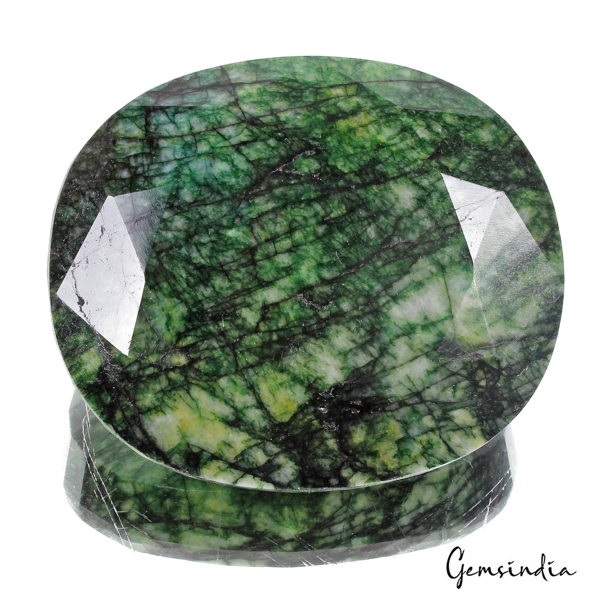 1450 Cts Natural Brazilian Dark Green Emerald Oval Faceted Cut Huge Loose Gem