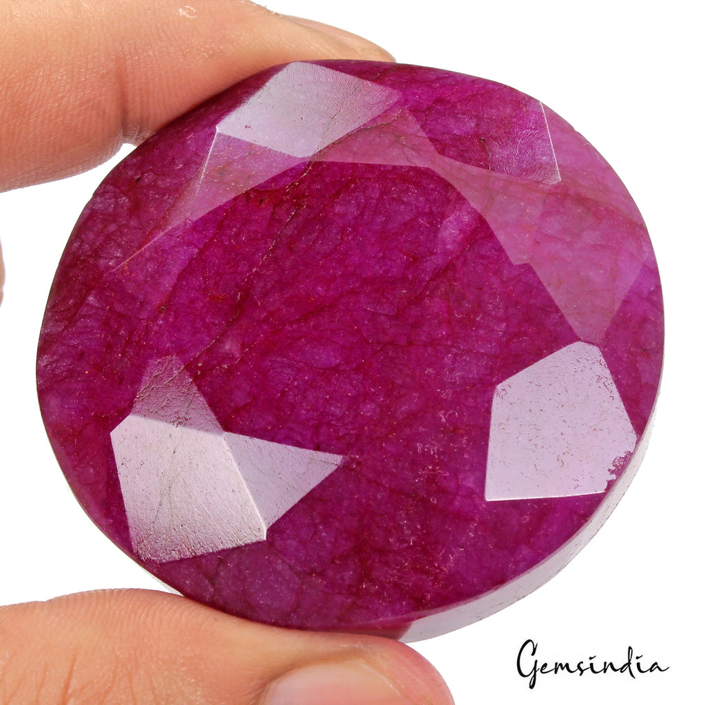 630 Ct Pink Red Beryl Bixbite Round Cut Faceted Earth Mined USA Loose Huge Gems