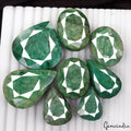 1150 Ct Natural Green Emerald 31-50mm Loose Assorted Cut Huge Gemstones, Brazil