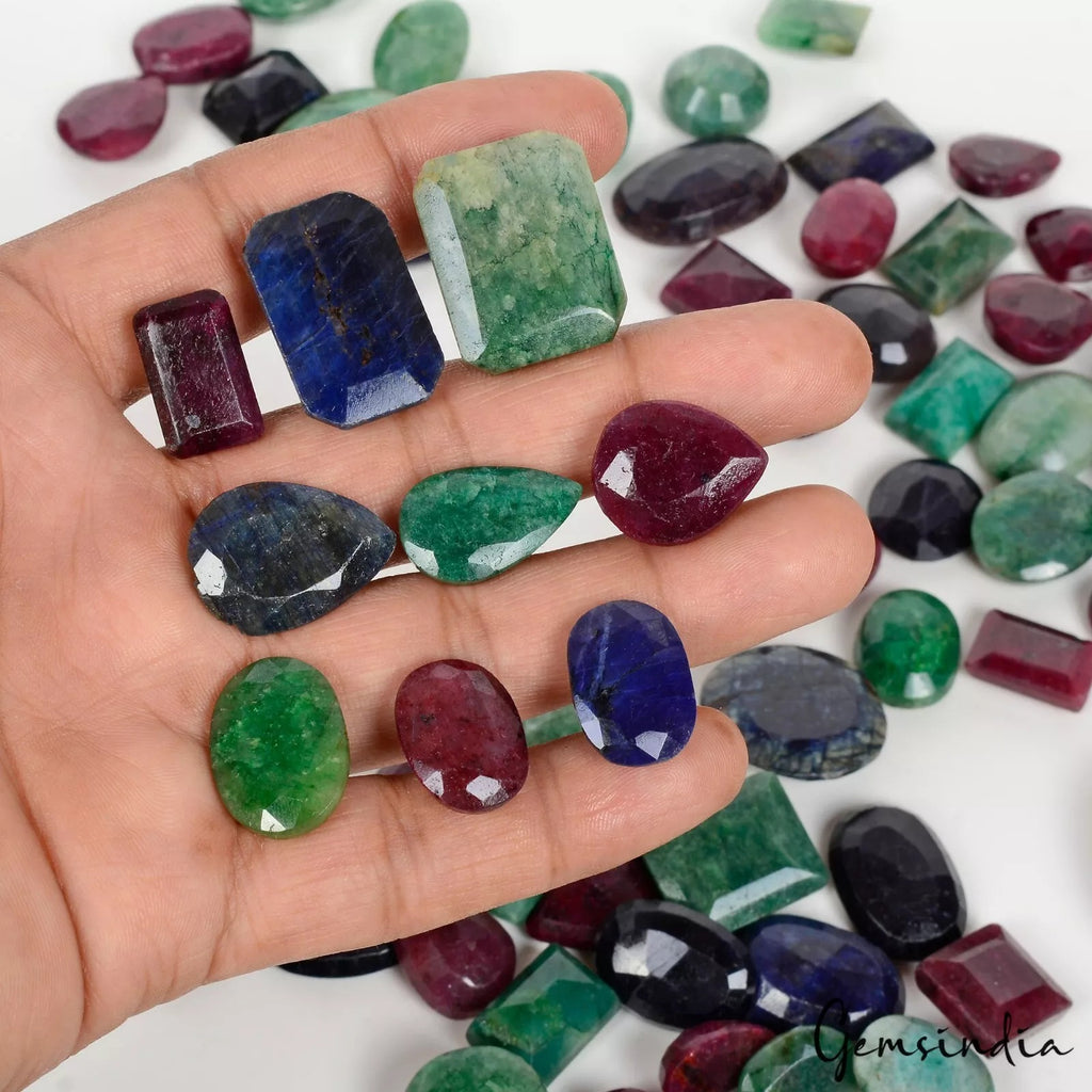 Ruby Lot, Loose Gemstone, Color Enhanced — 69 Pieces, 14mm to 29mm, 1620 Ct