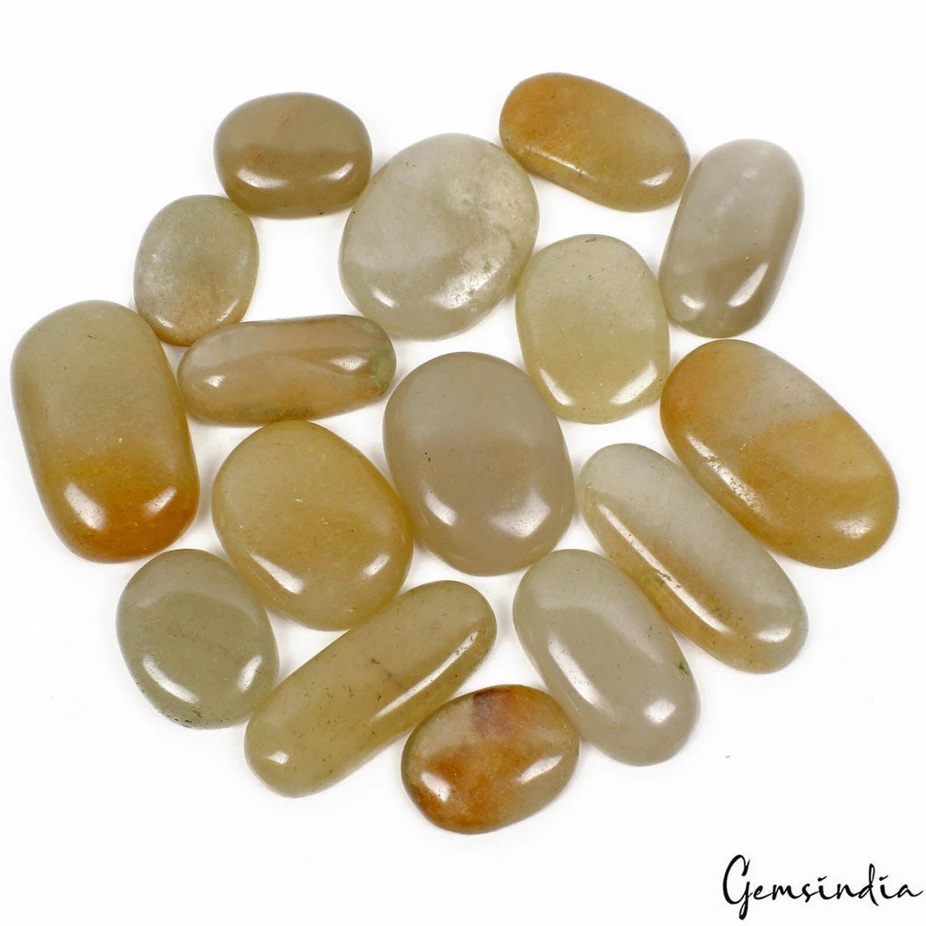 1050 Cts/16 Pcs Natural Untreated Aventurine Oval Cab Wholesale Loose Gems Lot