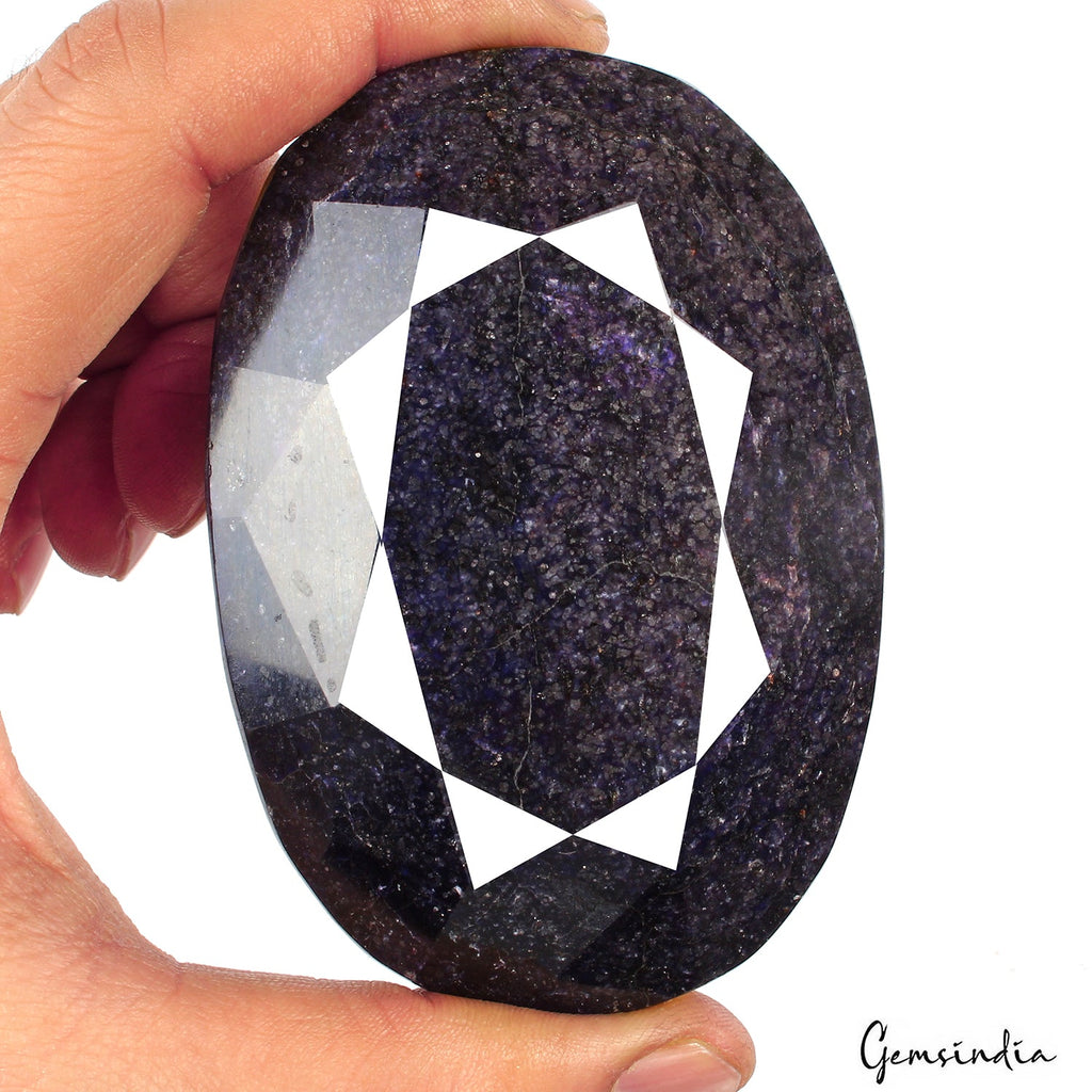 1800 Ct Natural Blue Sapphire Earth Mined Huge Size Loose Oval Cut Faceted Gems