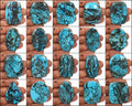 AAA 1900Ct Natural Spiderweb Blue Arizona Turquoise Loose 38-53mm Gemstones~20Pc