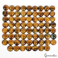 640 Ct/70 Pcs Natural Untreated Tiger Eye Round 14mm Calibrated Gems For Jewelry