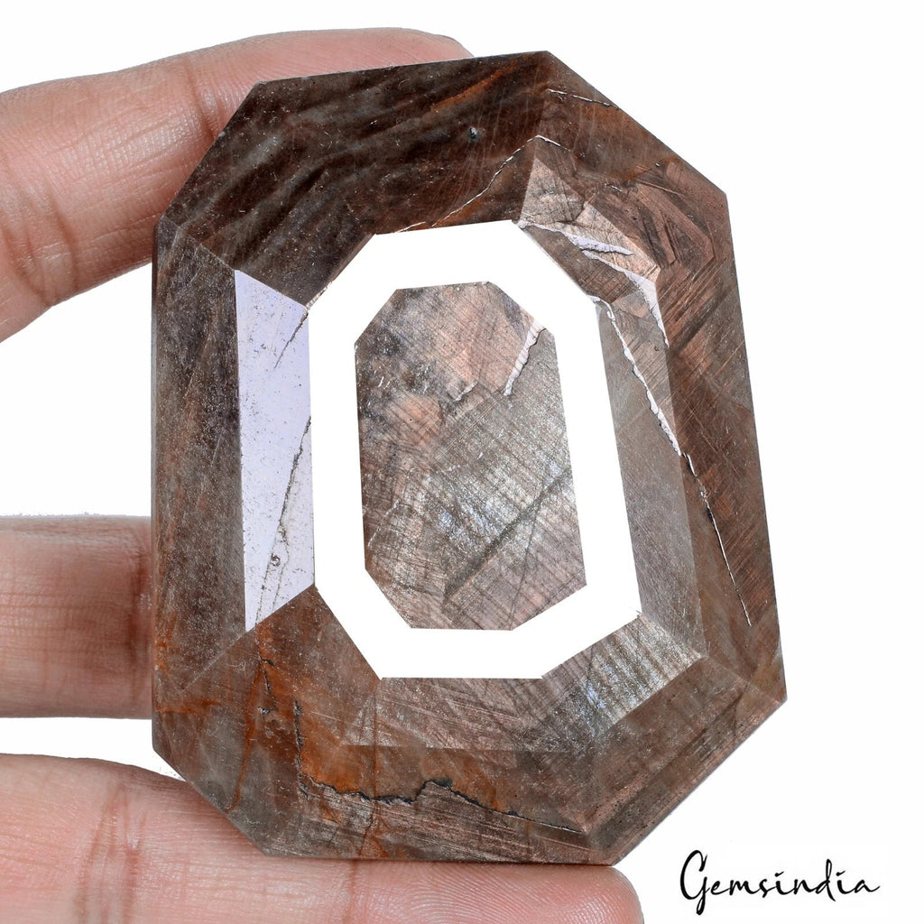 Sapphire Loose Gemstone, Untreated, Brown — 75 x 49 x 42mm, 1750 Ct, Madagascar