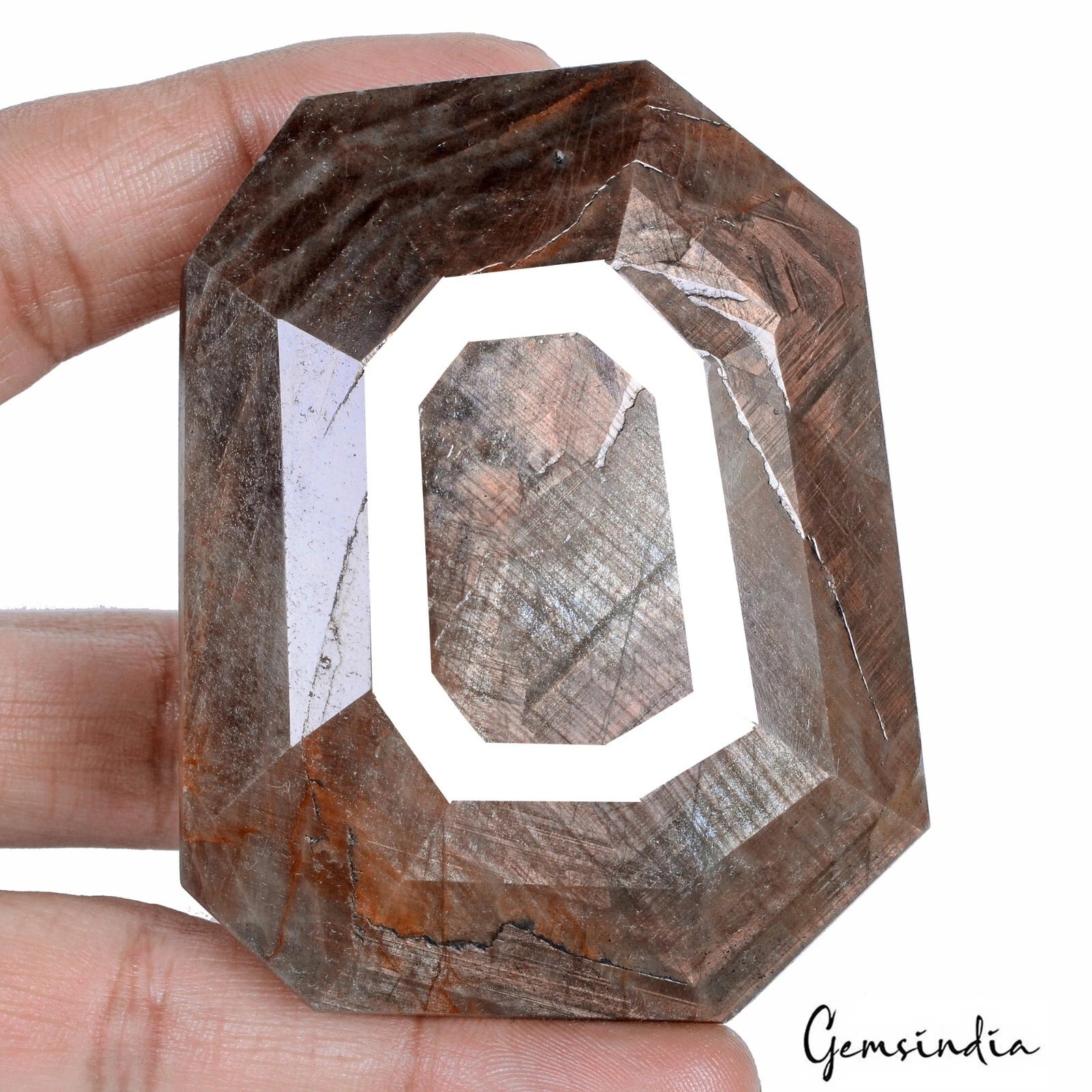 Sapphire Loose Gemstone, Untreated, Brown — 75 x 49 x 42mm, 1750 Ct, Madagascar