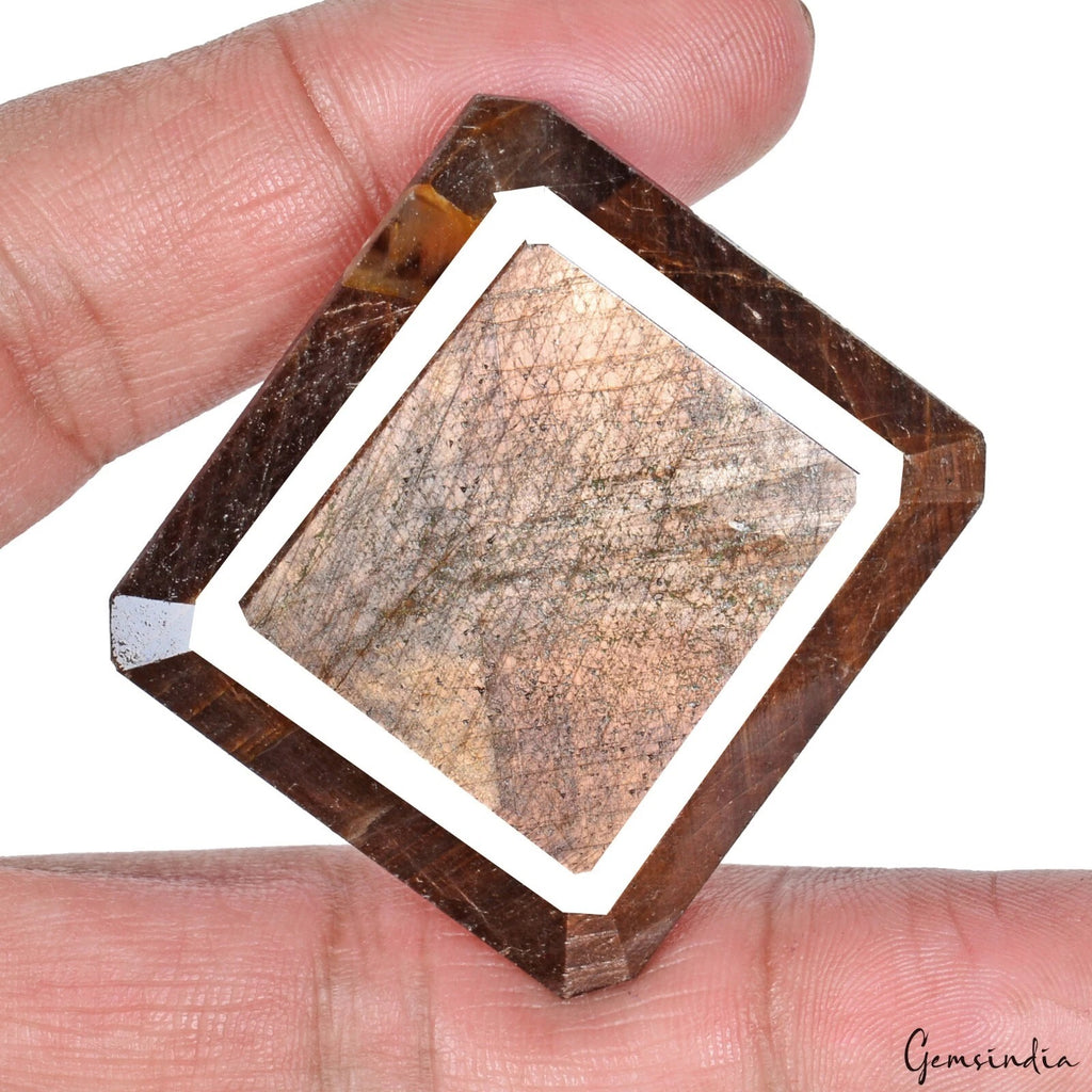 Sapphire Loose Gemstone, Untreated, Brown — 36x30x13 mm, 257.50 Ct