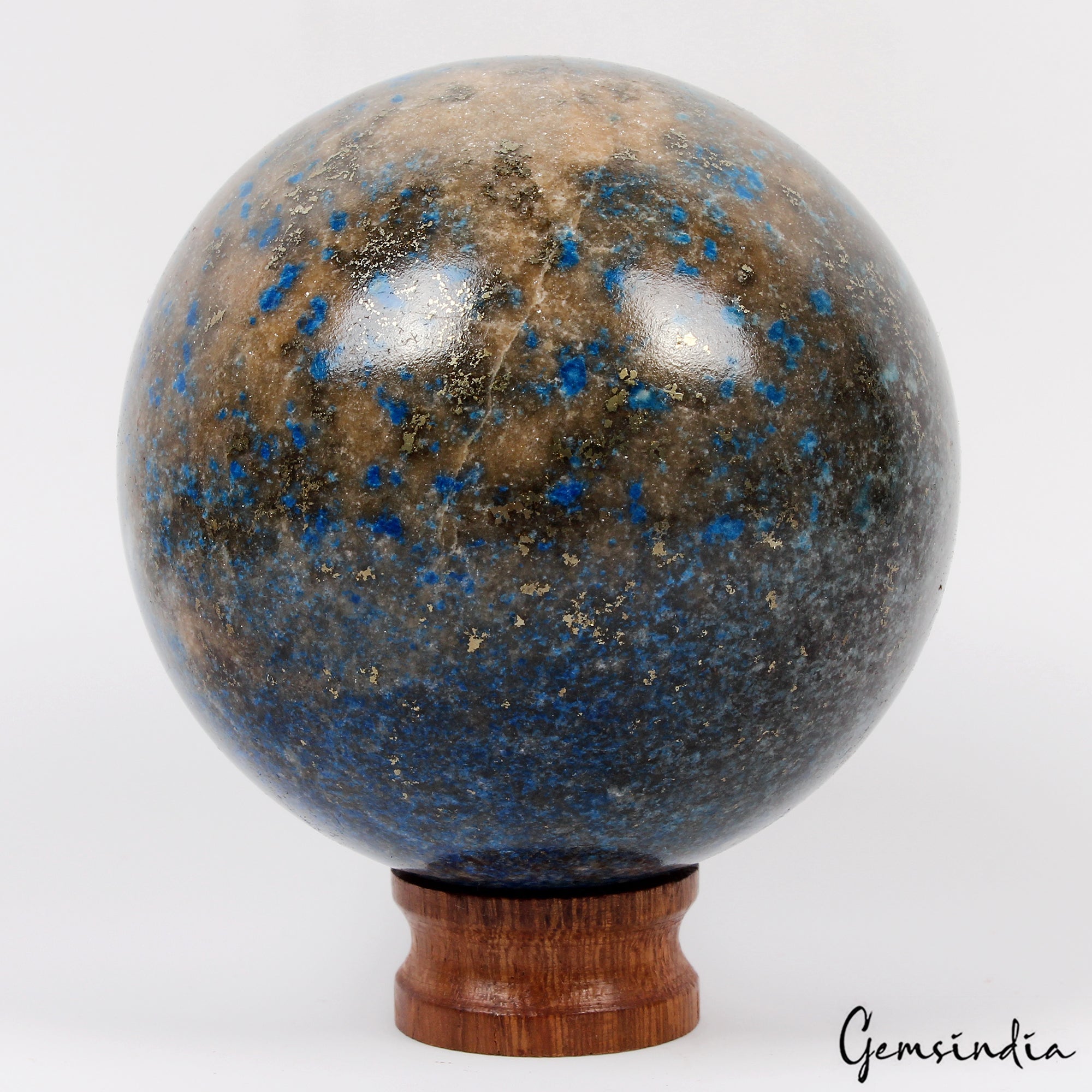 574g Lapis Lazuli Sphere Healing Crystal Natural Stone Ball Reiki Specimen~2.75"