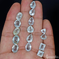 42.60 Cts Natural Blue Aquamarine Mix Cut Loose Unheated 7-13mm Gemstones~15 Pcs