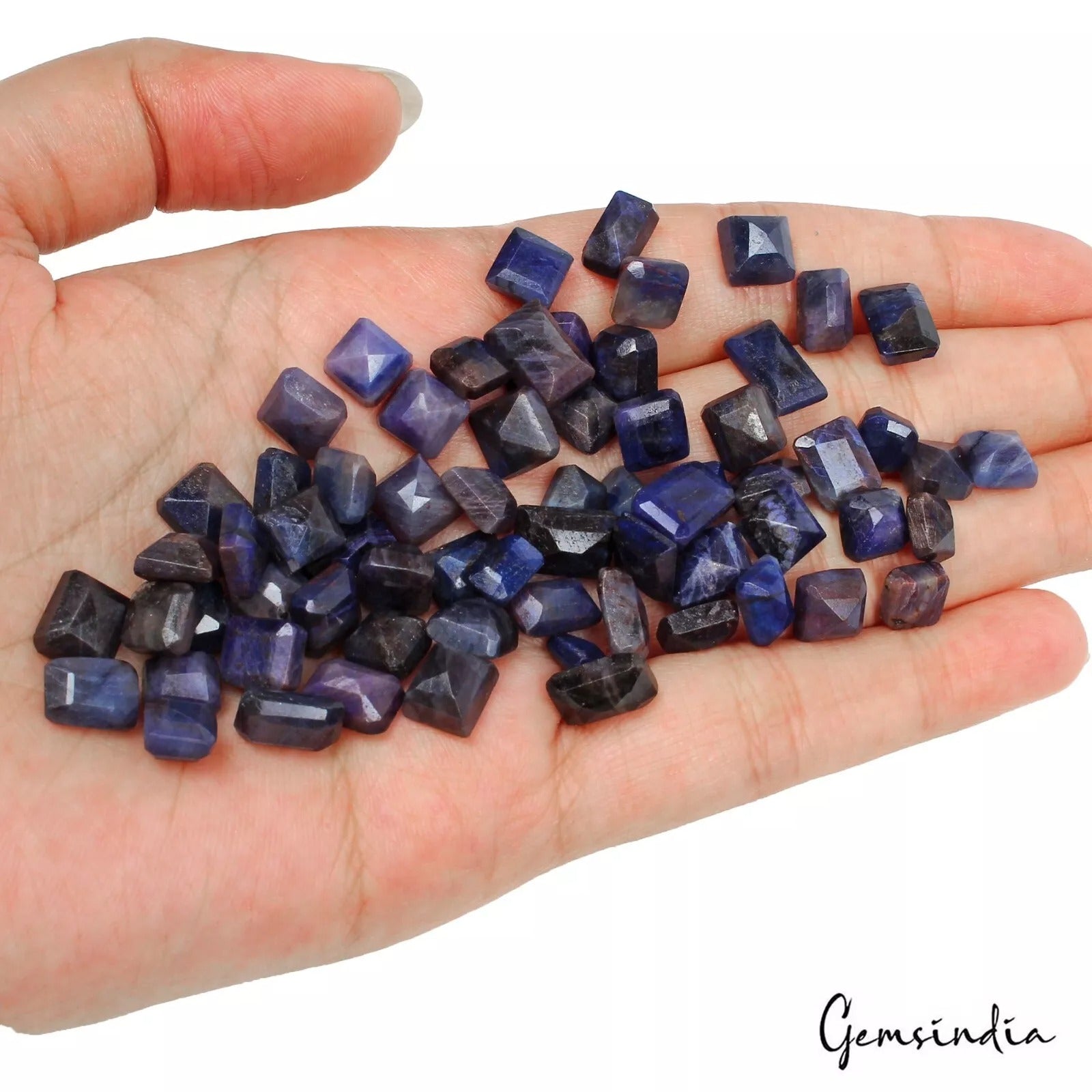 Certified 218.35 Cts/70 Pcs Natural Blue Sapphire Octagon Cut Gems For Jewelry