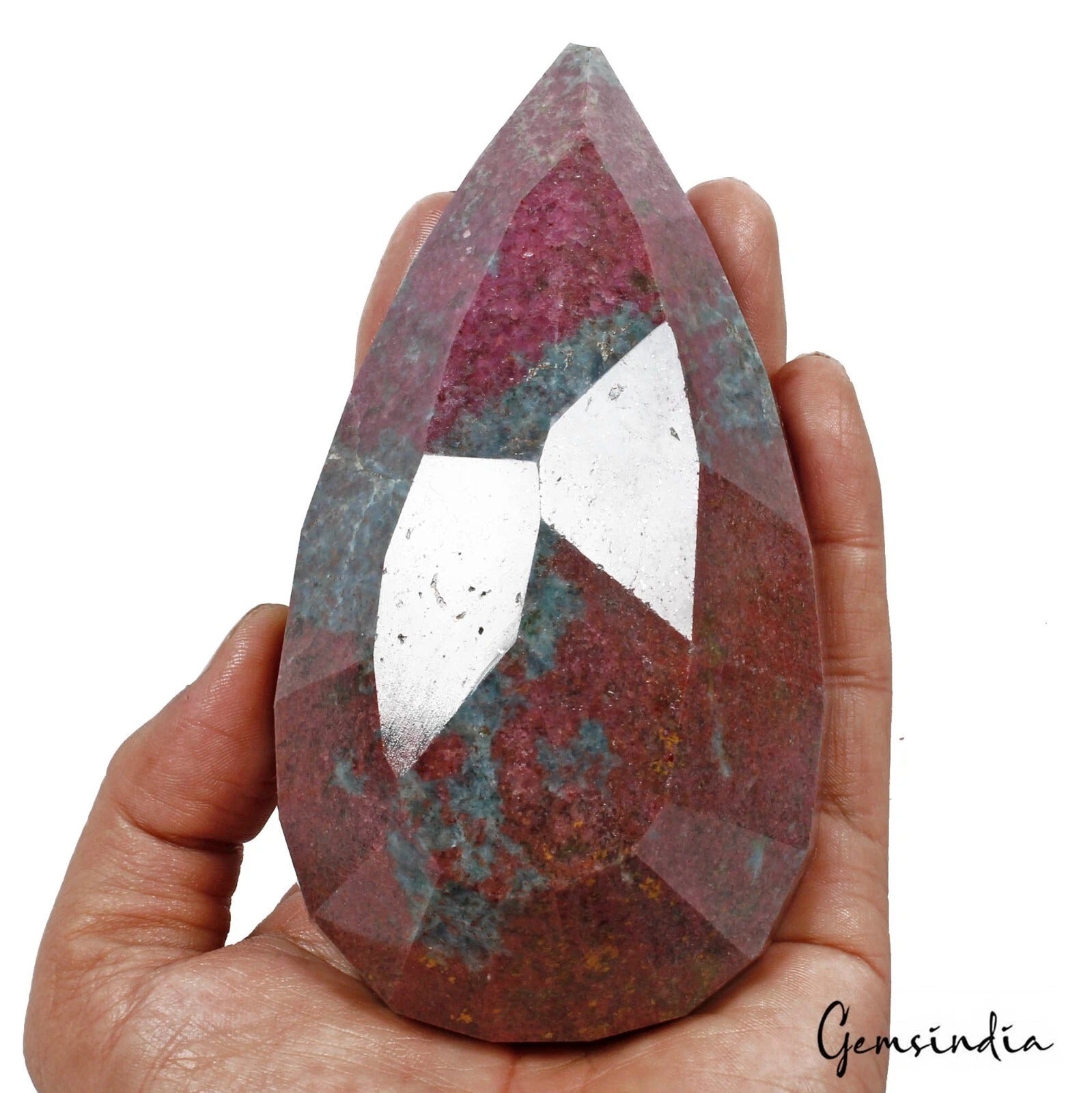 3300 Ct Natural Untreated Red Blue Green Ruby Kyanite Earth Mined Pear Cut Gems