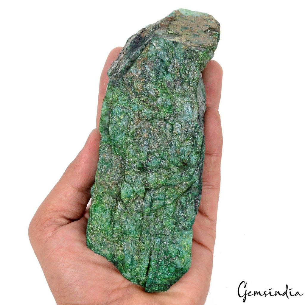 3650 Ct Natural Brazilian Green Emerald Raw Rough Rock Crystal Minerals Huge Gem
