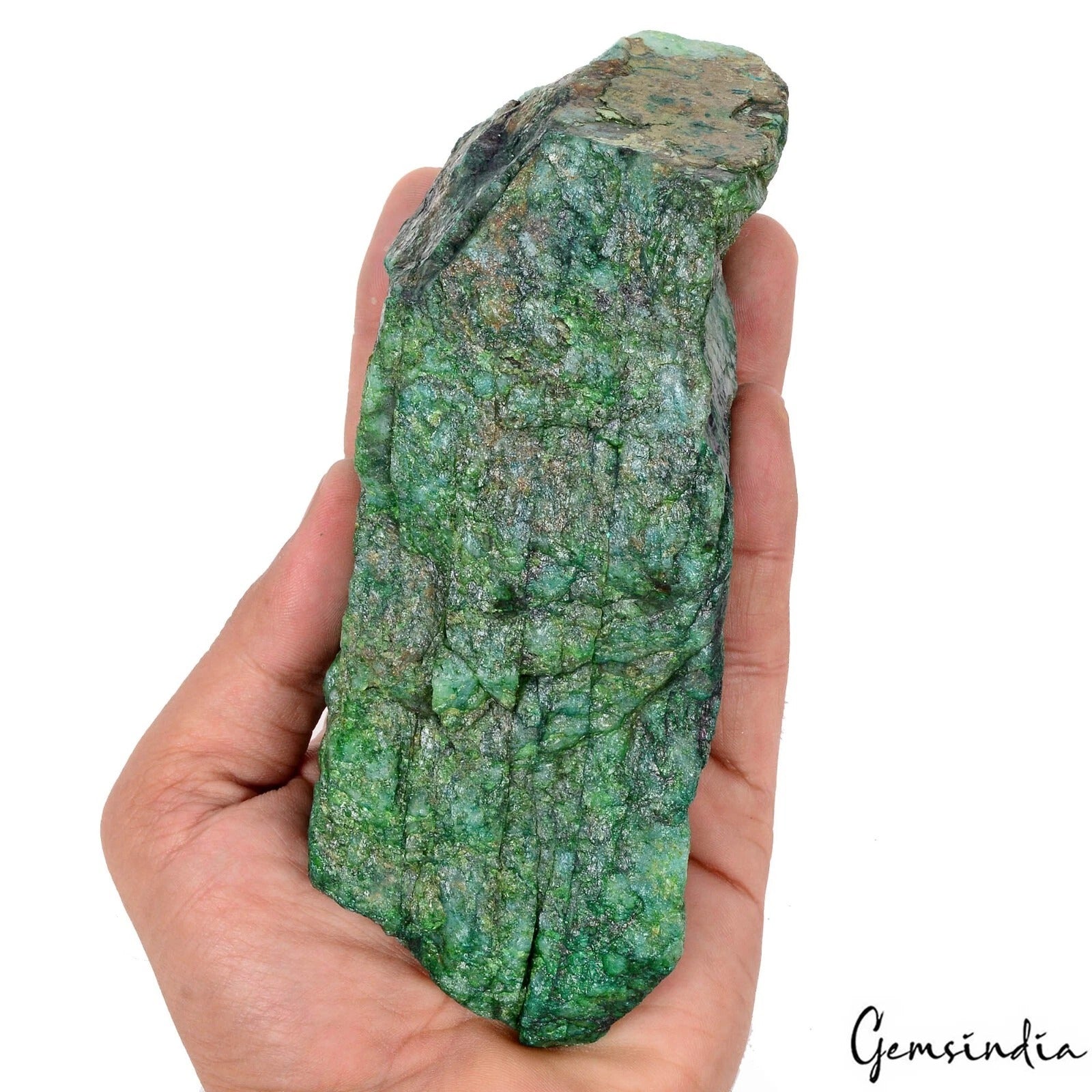 3650 Ct Natural Brazilian Green Emerald Raw Rough Rock Crystal Minerals Huge Gem