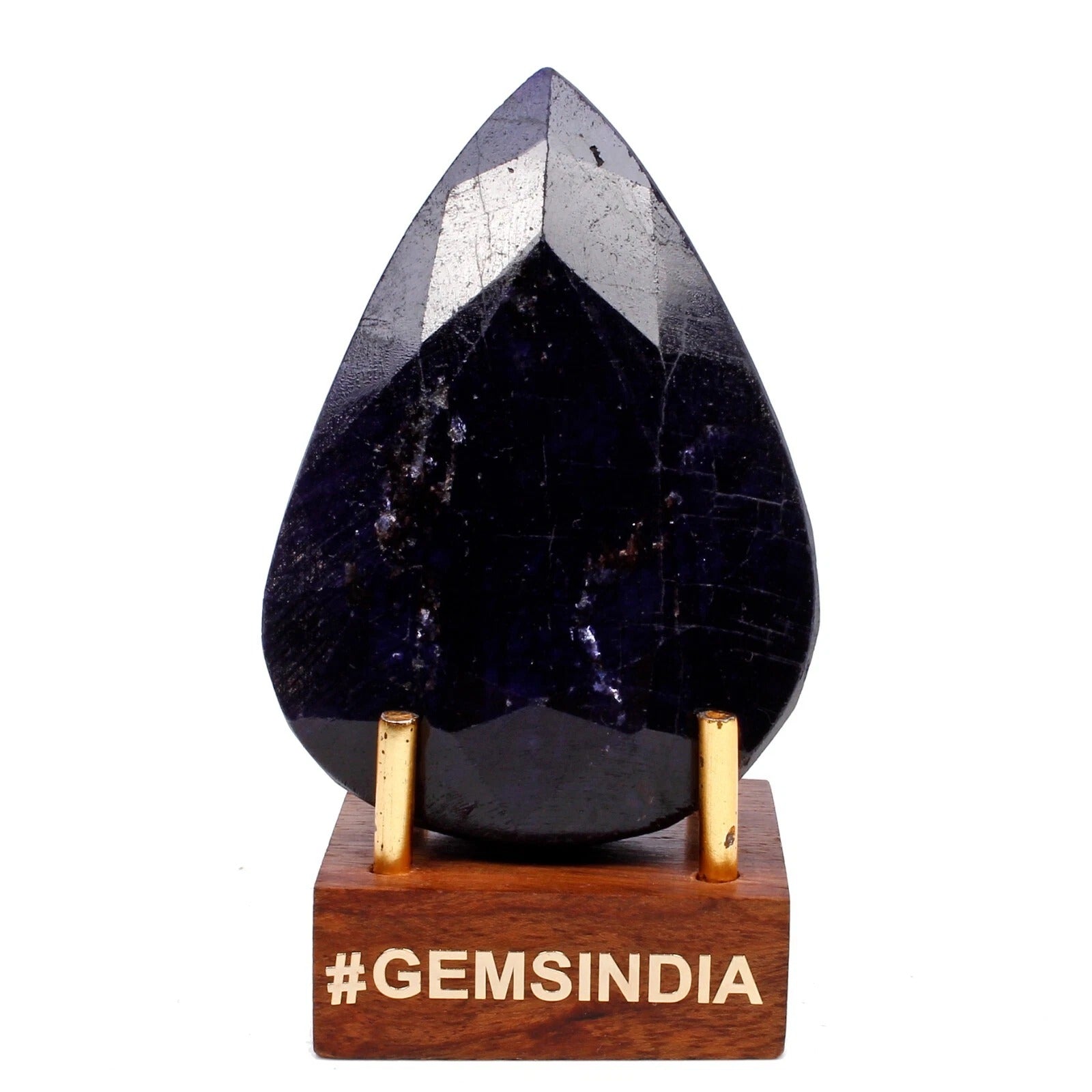 Blue Sapphire Loose Gemstone, Color Enhanced — 67 x 47 x 27mm, 750 Ct, Madagascar
