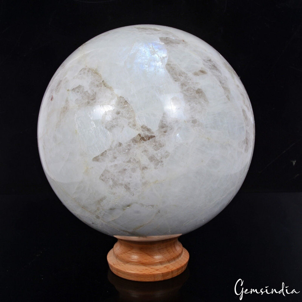2.8 Kilo Natural White Amazonite W/ Blue Shine Crystal Healing Mineral Sphere