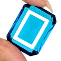 Blue Topaz Loose Gemstone — 32 x 25 x 15mm, 98.00 Ct