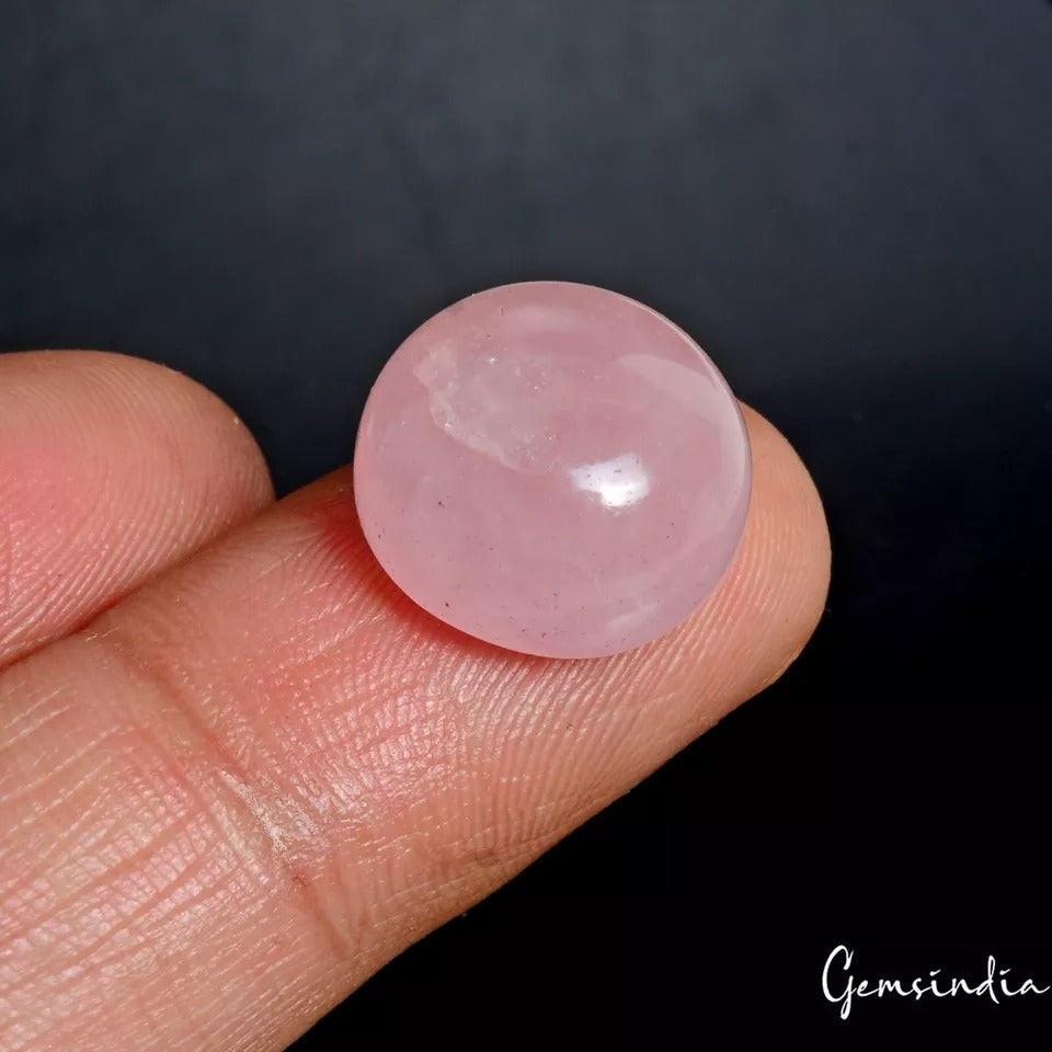 Certified 13.50 Ct Natural Pink Morganite Round Cab Loose Untreated Gemstones