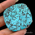 113.10 Cts Natural Arizona USA Spiderweb Turquoise Cushion Loose Gem For Pendant
