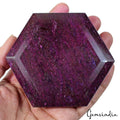 Ruby Loose Gemstone, Color Enhanced, Red — 4X3.6X1.3 Inches, 3300 Ct (0.66 Kg)