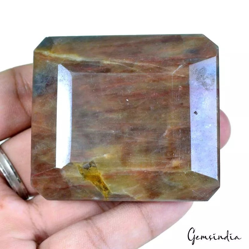 Sapphire Loose Gemstone, Untreated, Brown — 57 x 51 x 23mm, 1000 Ct, Madagascar