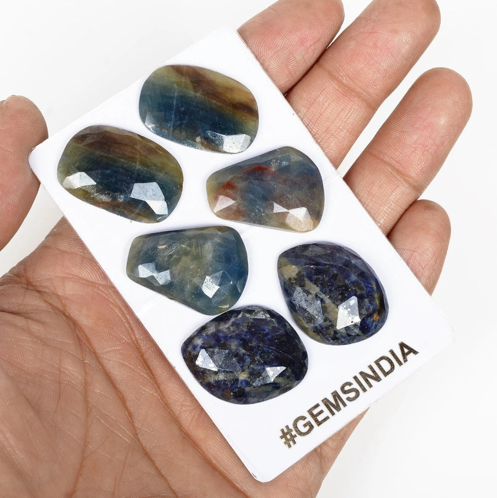166.00 Ct Natural Untreated Brown Blue Sapphire Fancy Checker Cut Gems 3 Pair