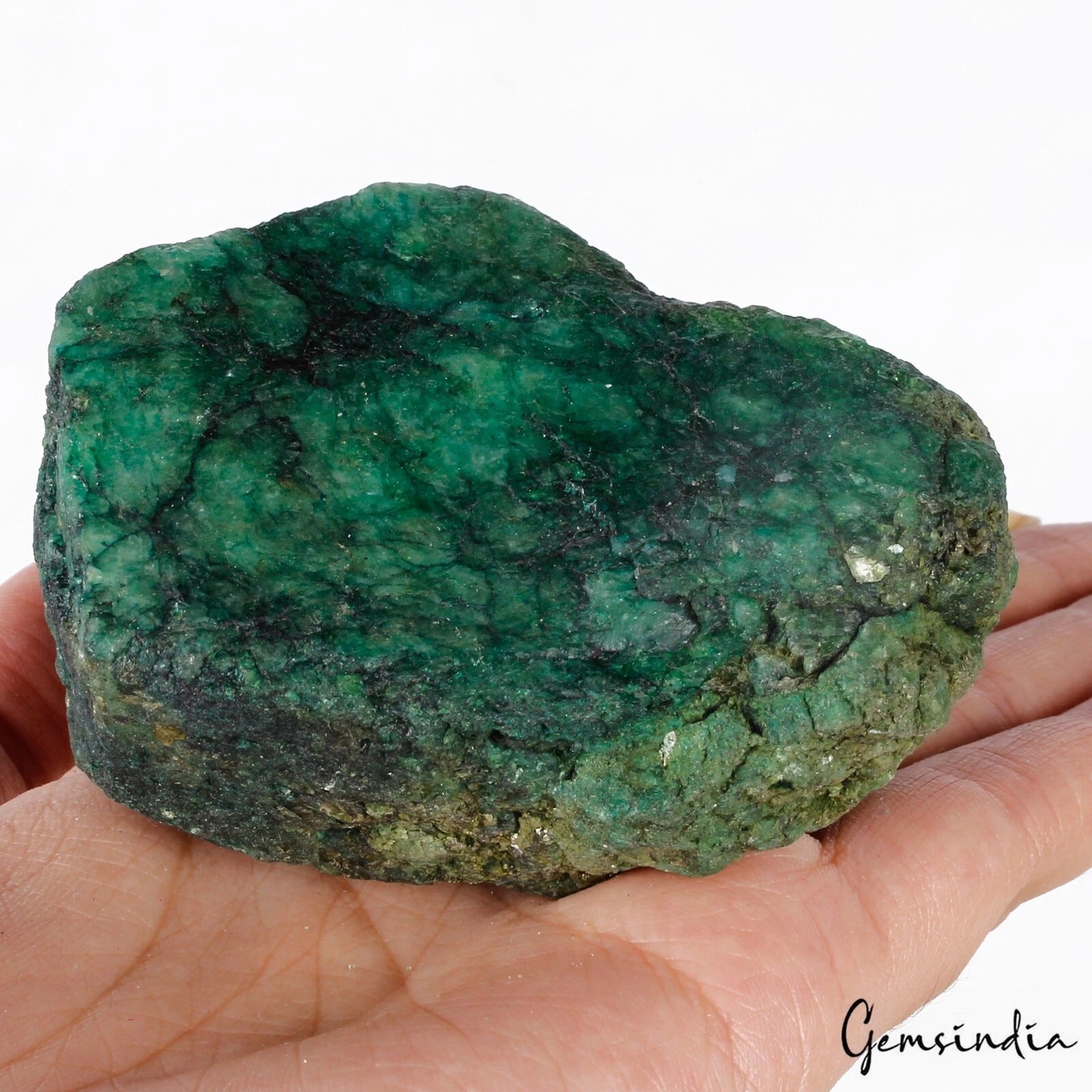 1460 Ct Natural Brazilian Green Emerald Raw Rough Rock Crystal Minerals Huge Gem
