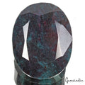 Huge 2440Ct Natural Untreated Bi-Color Ruby Kyanite Oval Faceted Museum Size Gem