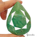 Certified 1060 Cts Natural Huge Green Emerald Pear Faceted Cut Earth-Mined Gem