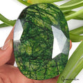 1900 Ct Natural Green Emerald Brazilian Oval Faceted Silver Shine Loose Gemstone