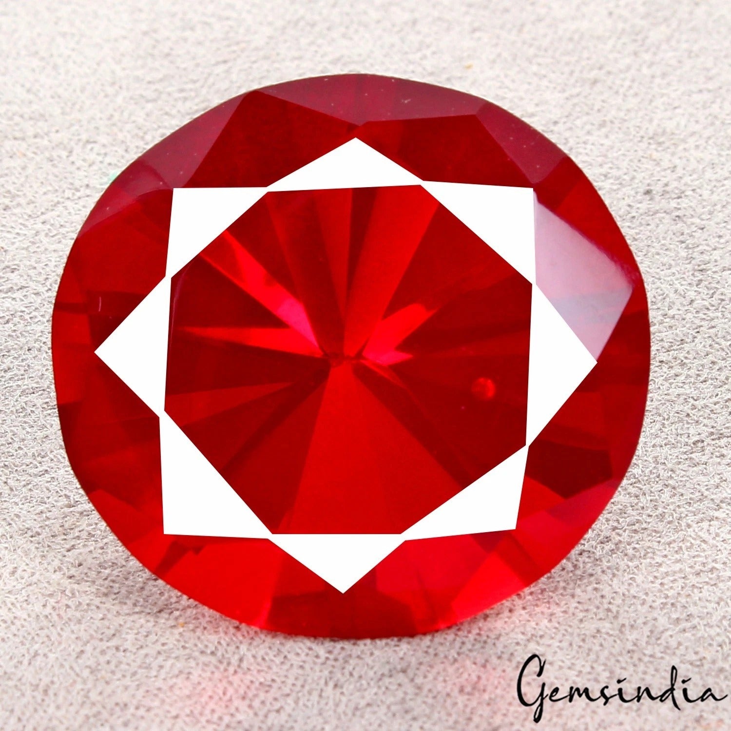 Tourmaline Loose Gemstone, Blood Red — 31x29x20mm, 79.00 Ct