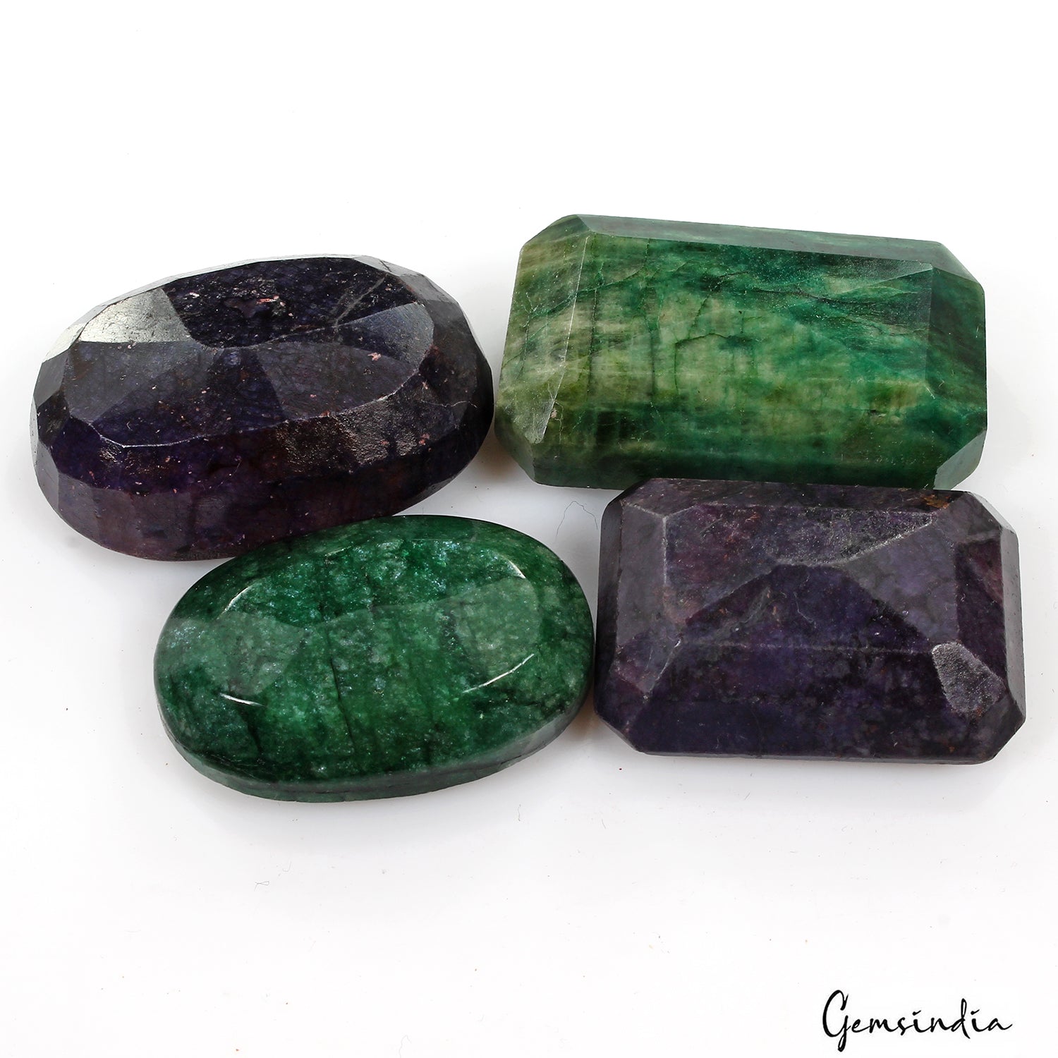 620 Ct Natural Emerald Sapphire Mix Cut Earth Mined Museum Size Gemstones Lot